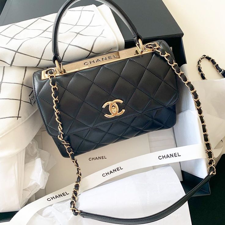 Chanel Trendy CC Flap Bags-Black — view 4