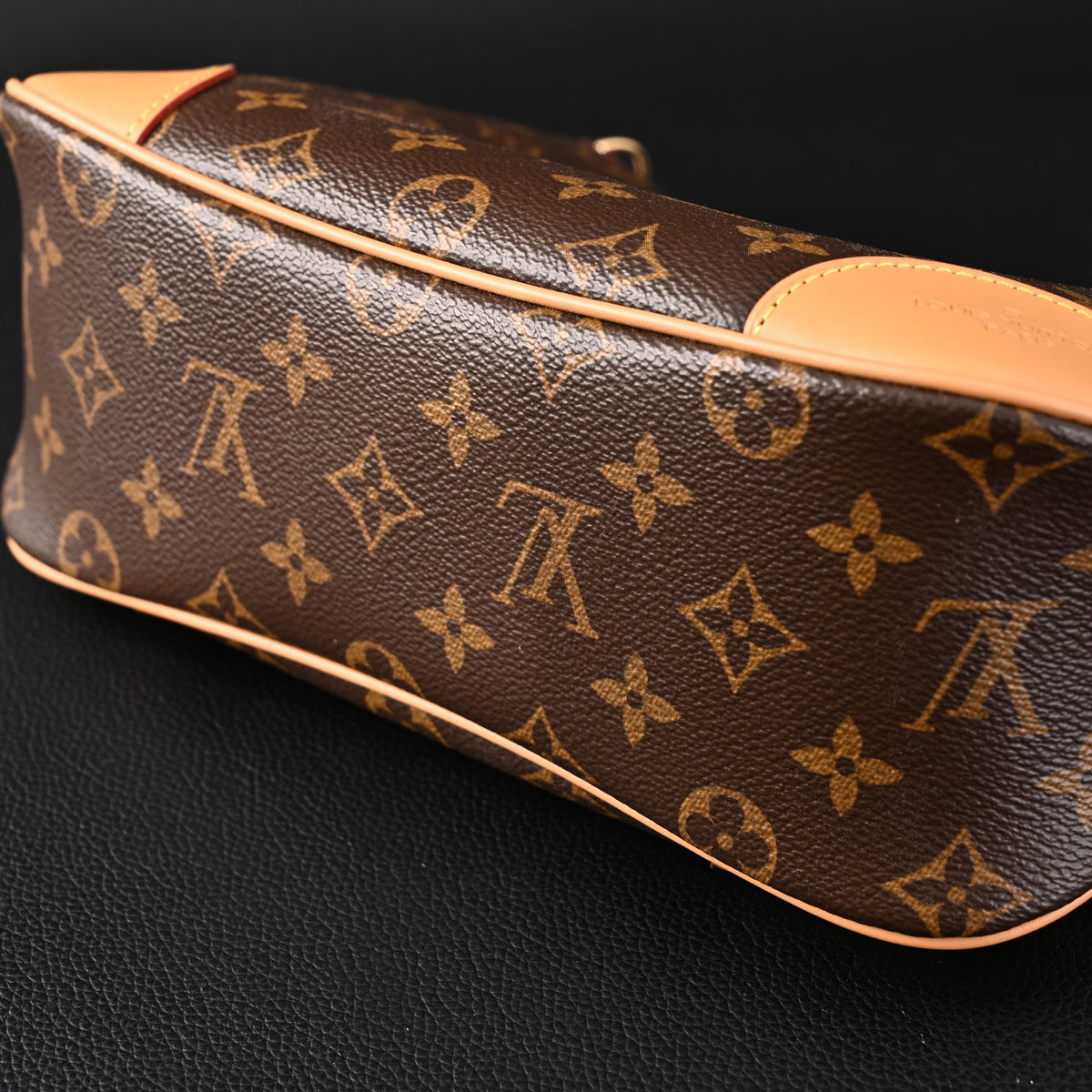 Louis Vuitton Boulogne Monogram Canvas Shoulder Bag – Classic Brown with Vachetta Leather Trim (M45832) — view 5