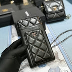 Chanel Quilted Phone Holder Wallet — view 4