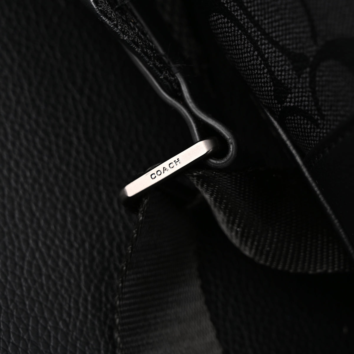 Coach West Backpack – Signature Canvas in Black/Grey - Black/Grey Monogram Pattern — view 10