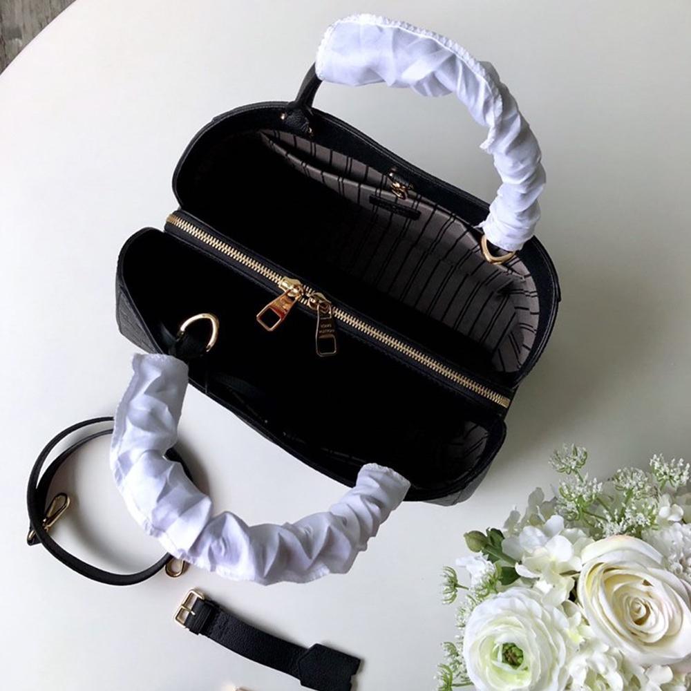 LV Montaigne MM Black Handbag — view 2