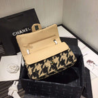 Chanel 19 Tweed Flap Bag Black and Beige — view 7