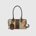 Gucci GG Canvas Boston Bag - Beige — view 1