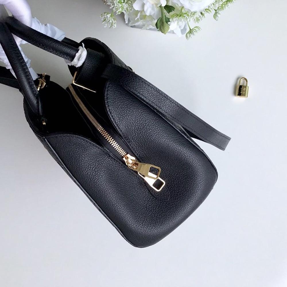 LV Montaigne MM Black Handbag — view 3