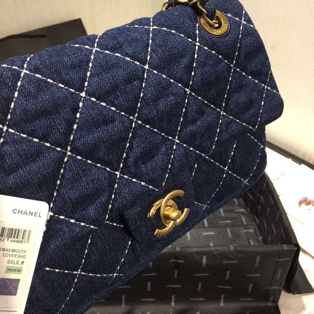 Chanel Denim Quilted Flap Bag — view 5