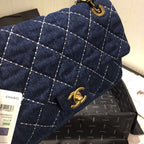 Chanel Denim Quilted Flap Bag — view 5