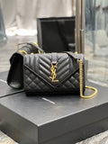 YSL Envelope Bag 21cm 526286 03 - Black — view 7