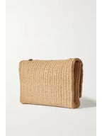 YSL Saint Laurent Kate Medium Raffia Shoulder Bag — view 3