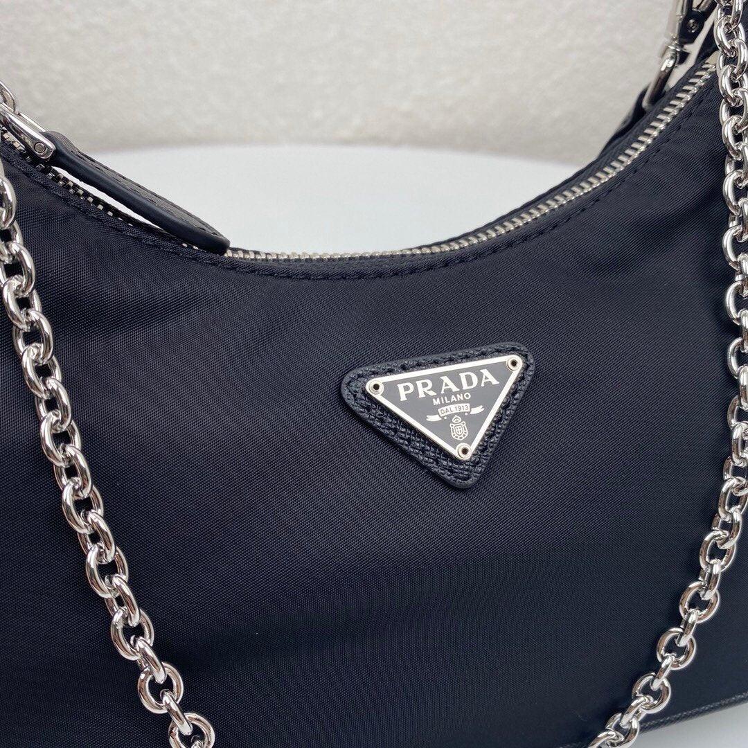 Prada Re-Edition 2005 Re Nylon Bag - Black — view 5