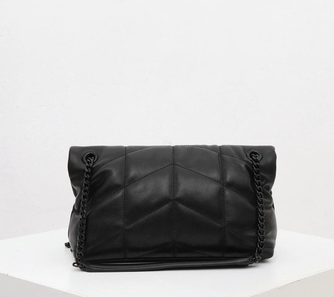 Saint Laurent Loulou Shoulder Bag - Black — view 2