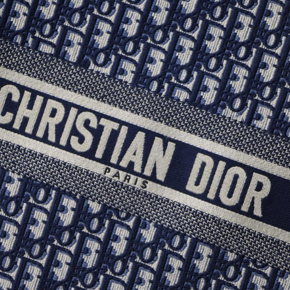 Dior Book Tote Navy Blue — view 8