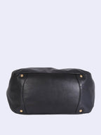 Prada Vitello Soft Chain Handle Shoulder Bag Nero - Black/Silver Hardware — view 5