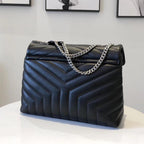 YSL Loulou Small Bag - Nero (Black) — view 3