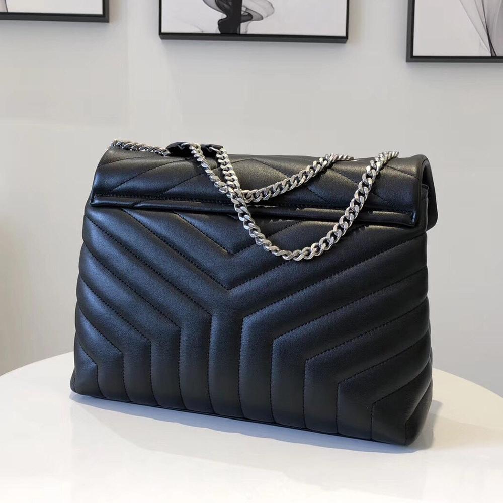 YSL Loulou Small Bag - Nero (Black) — view 3