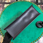 Gucci GG Sylvie Leather Medium Top Handle Bag - Black — view 4