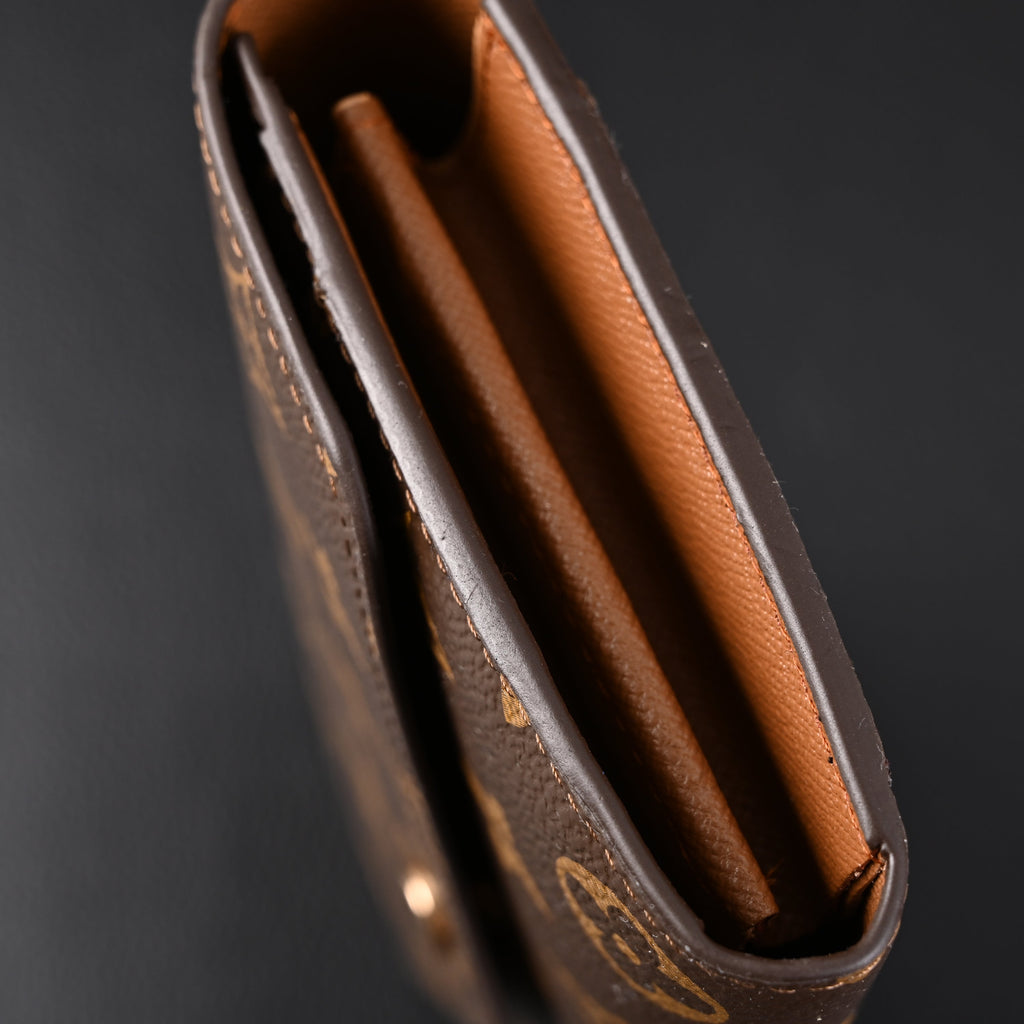 Louis Vuitton Sarah Wallet – Monogram Canvas Long Flap Wallet (M60531) - Classic Monogram Brown — view 3