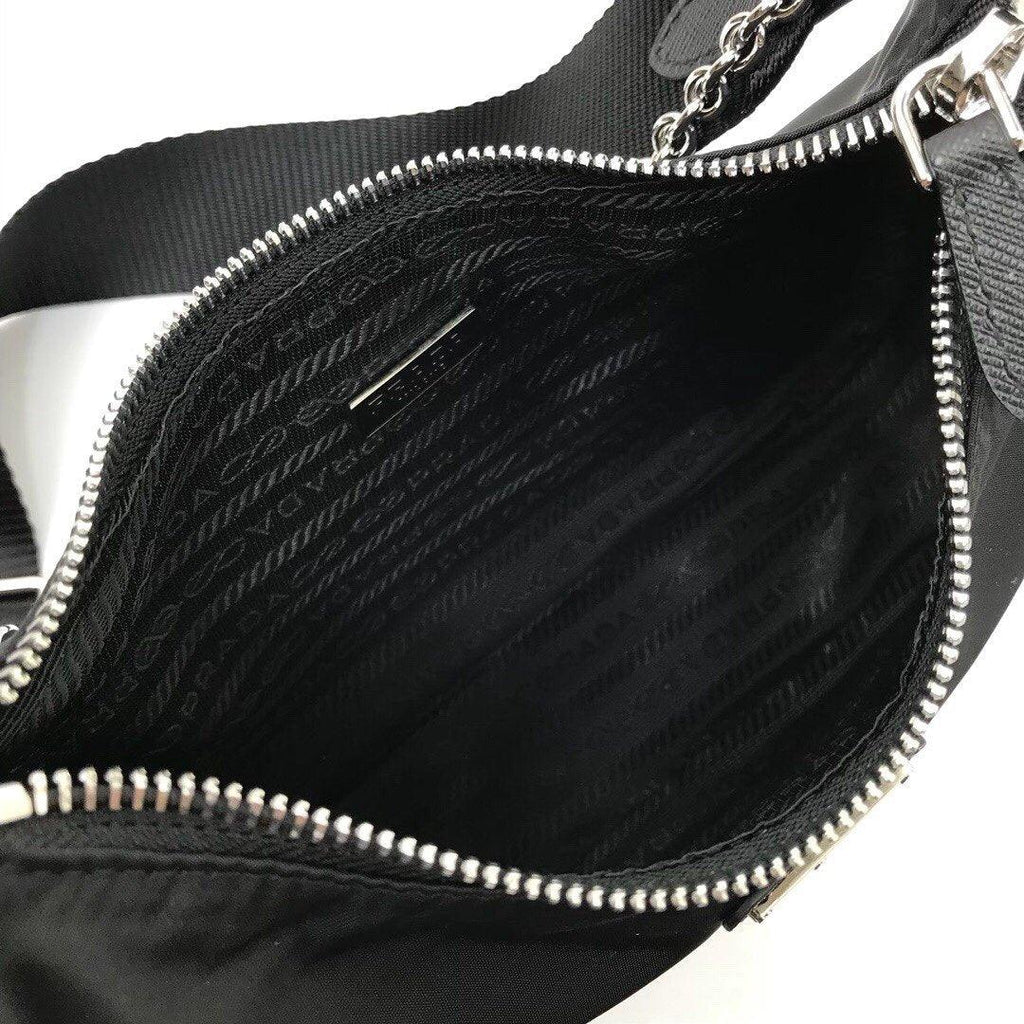 Prada Re-Edition 2005 Re Nylon Bag - Black — view 6