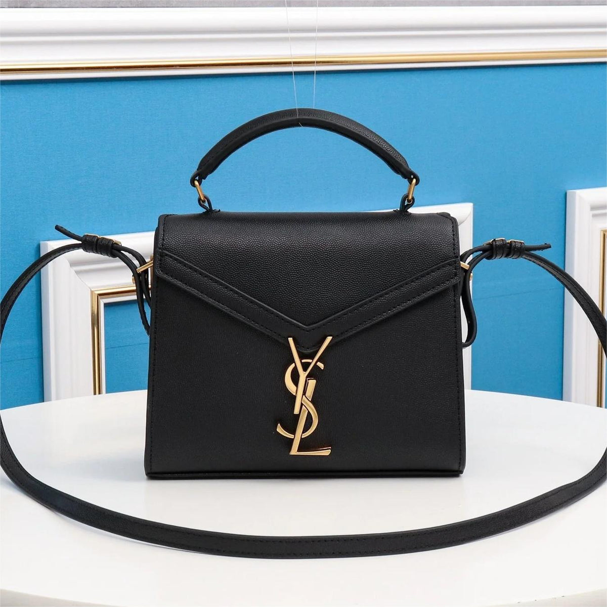 YSL Cassandra Bag - Black — view 1
