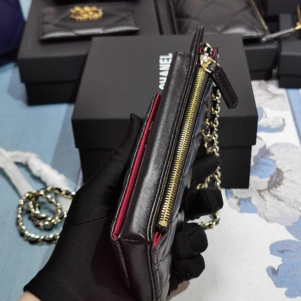 Chanel Lambskin Phone Holder Wallet — view 7