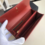 Chanel 19 Quilted Flap Wallet - Red — view 5
