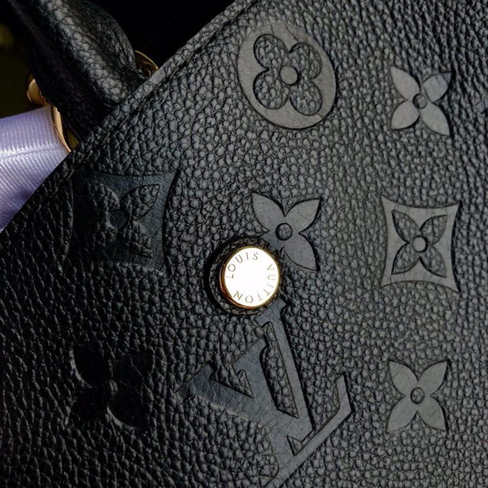 LV Montaigne MM Black Handbag — view 8