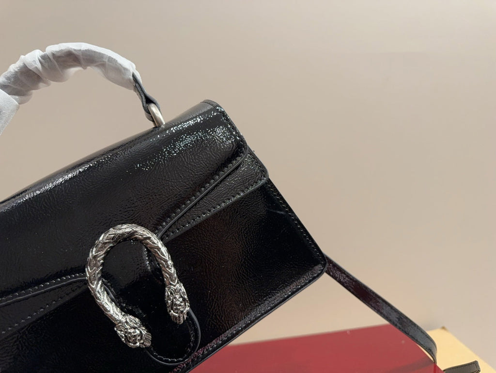 Gucci Glossy Black Handbag Crossbody — view 2