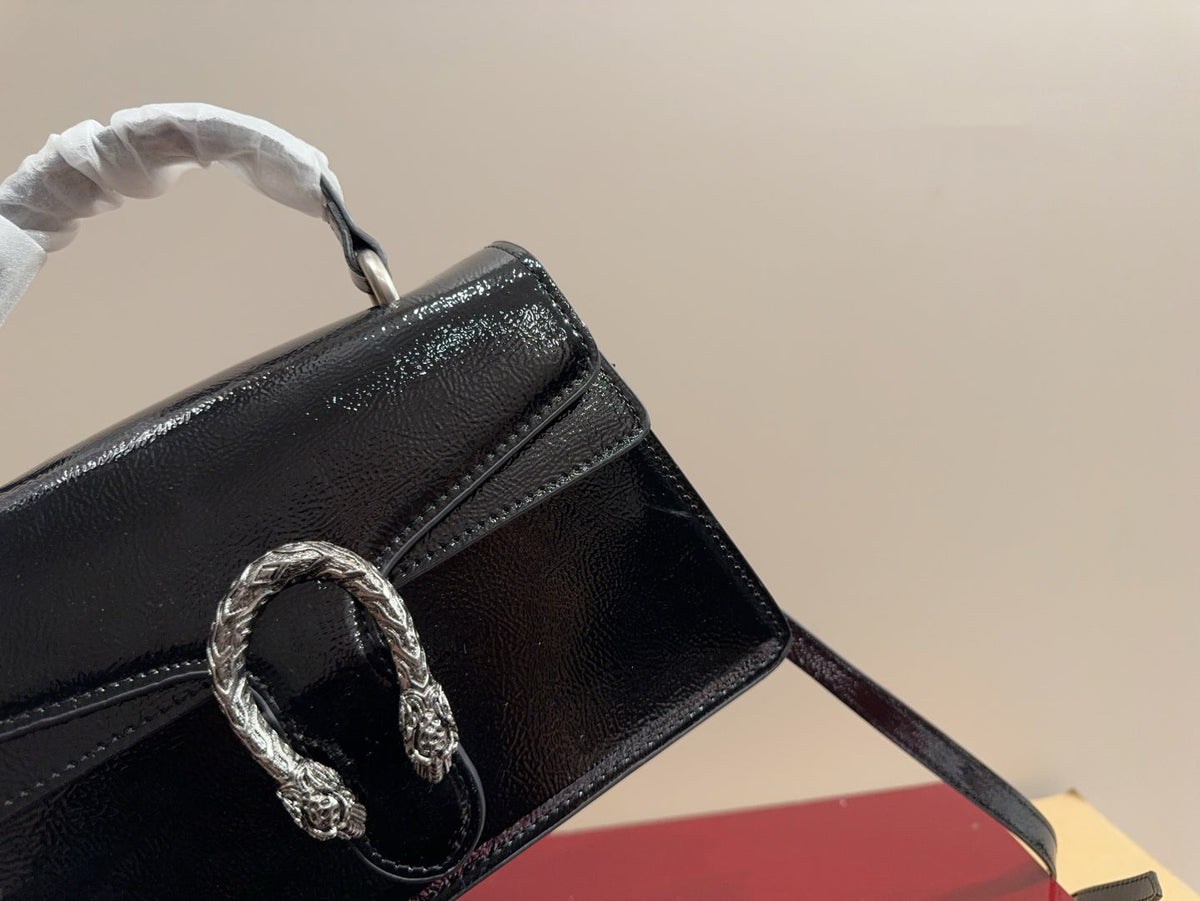 Gucci Glossy Black Handbag Crossbody — view 2