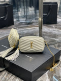 YSL Loulou Mini Camera Bag 18cm White — view 7