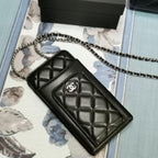 Chanel Quilted Phone Holder Wallet — view 1