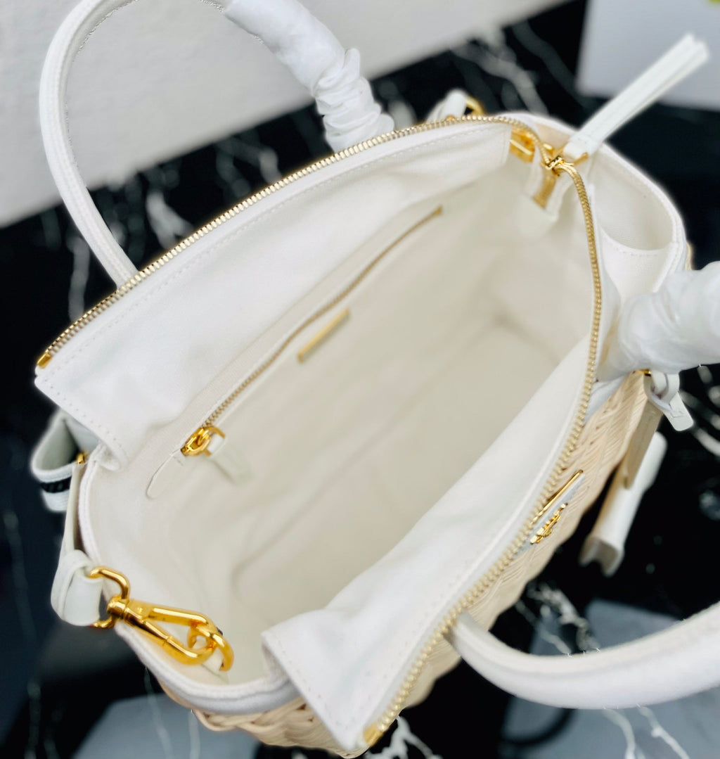 Prada Bucket Handle Bag 1BG835 02 - Beige — view 3