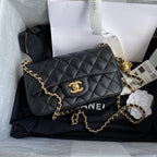 Chanel Pearl Crush Mini Flap Bag - Black — view 1