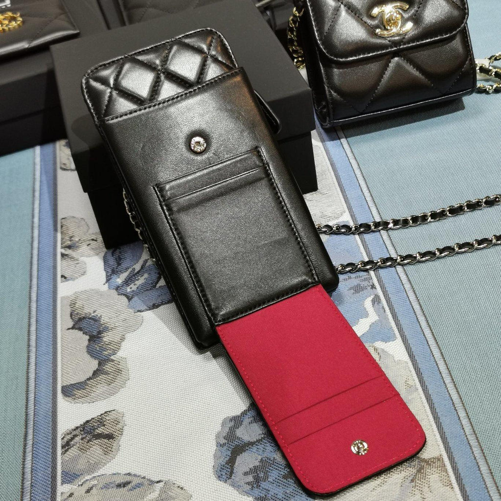 Chanel Quilted Phone Holder Wallet — view 7