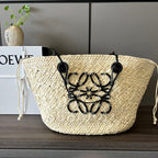 Loewe Sunday Neeti Black Raffia Bag — view 2