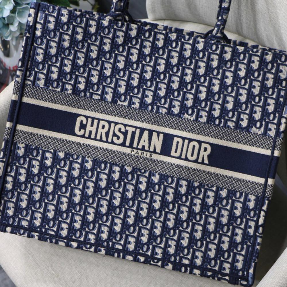 Dior Book Tote Navy Blue — view 2