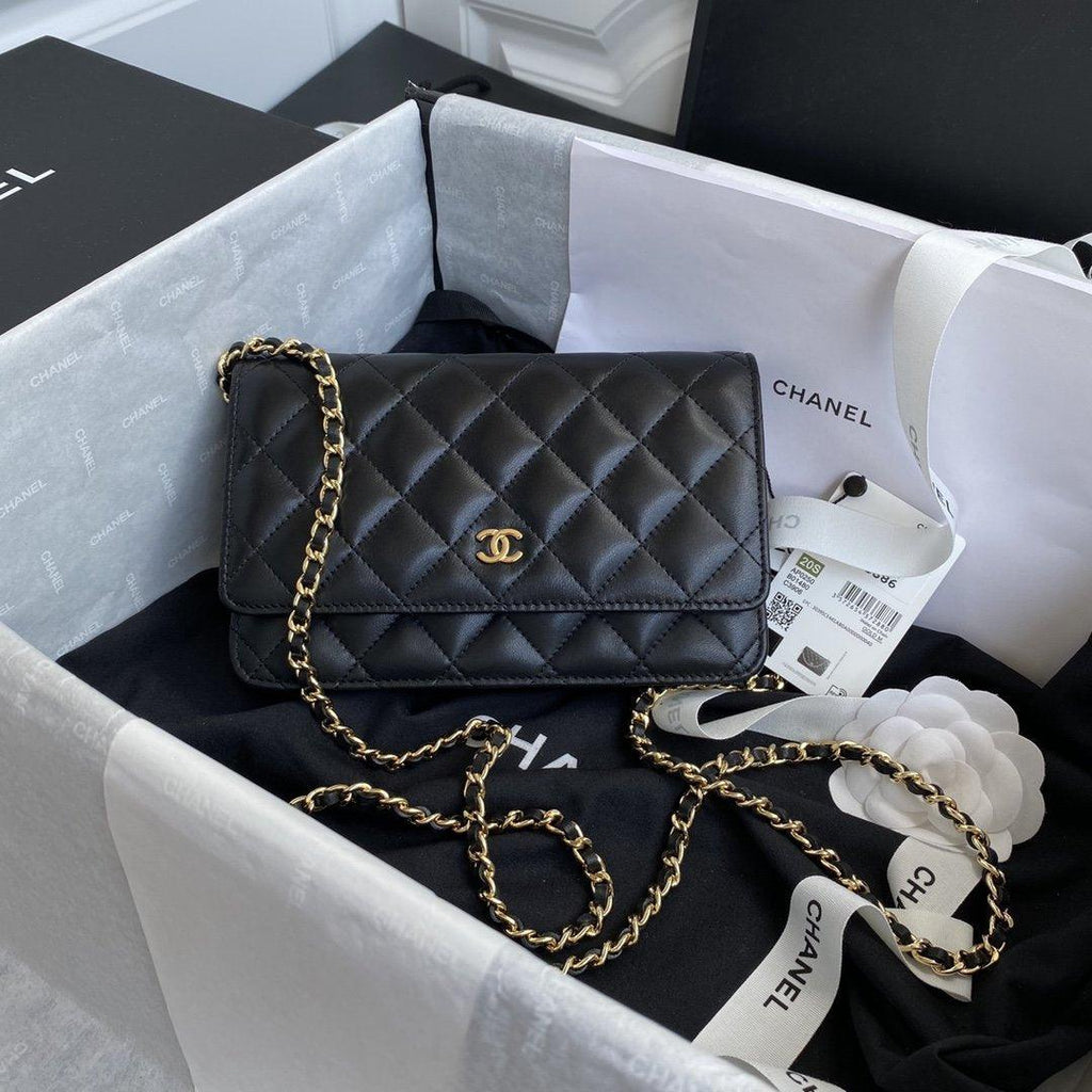 Chanel Wallet On Chain WOC Black Lambskin - Classic Black — view 1