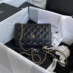 Chanel Wallet On Chain WOC Black Lambskin - Classic Black — view 1