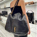 Saint Laurent Jamie 4.3 Leather Shoulder Bag - Black — view 5