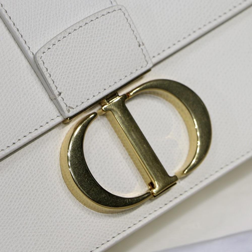 Dior 30 Montaigne Bag Latte Box Calfskin — view 9