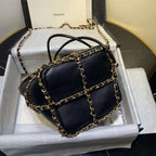 Chanel Bucket Chain Drawstring Bag 2021 - Matte Pink — view 2
