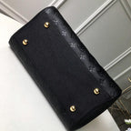 LV Montaigne MM Black Handbag — view 4
