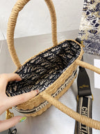 Dior Lady Oblique Bag - Straw — view 5