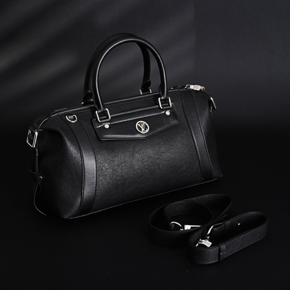 Louis Vuitton Nano Biker Bag in Black Lambskin Leather – Top Handle & Shoulder Carry (M14623) — view 2