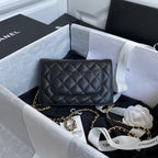 Chanel Wallet On Chain WOC Black Lambskin - Classic Black — view 3