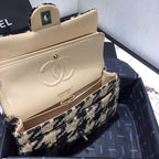 Chanel 19 Tweed Flap Bag Black and Beige — view 8