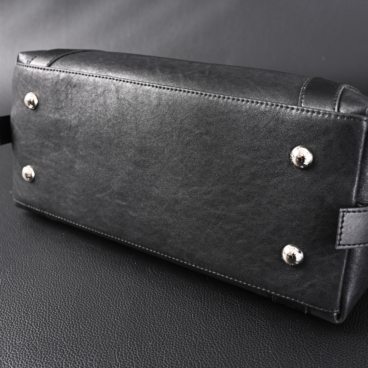 Louis Vuitton Nano Biker Bag in Black Lambskin Leather – Top Handle & Shoulder Carry (M14623) — view 4
