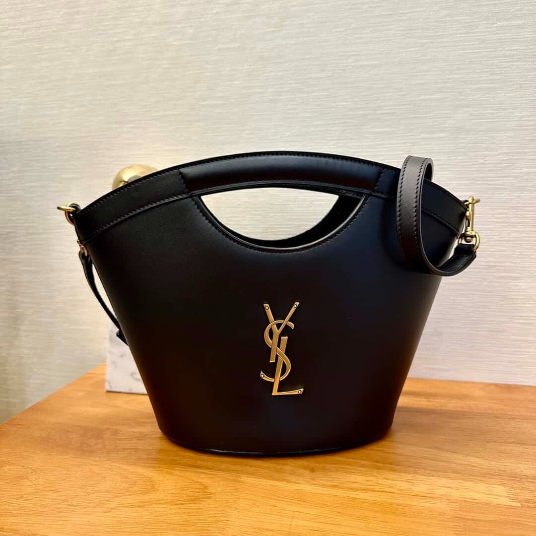 Saint Laurent Celia Mini Tote - Black — view 3