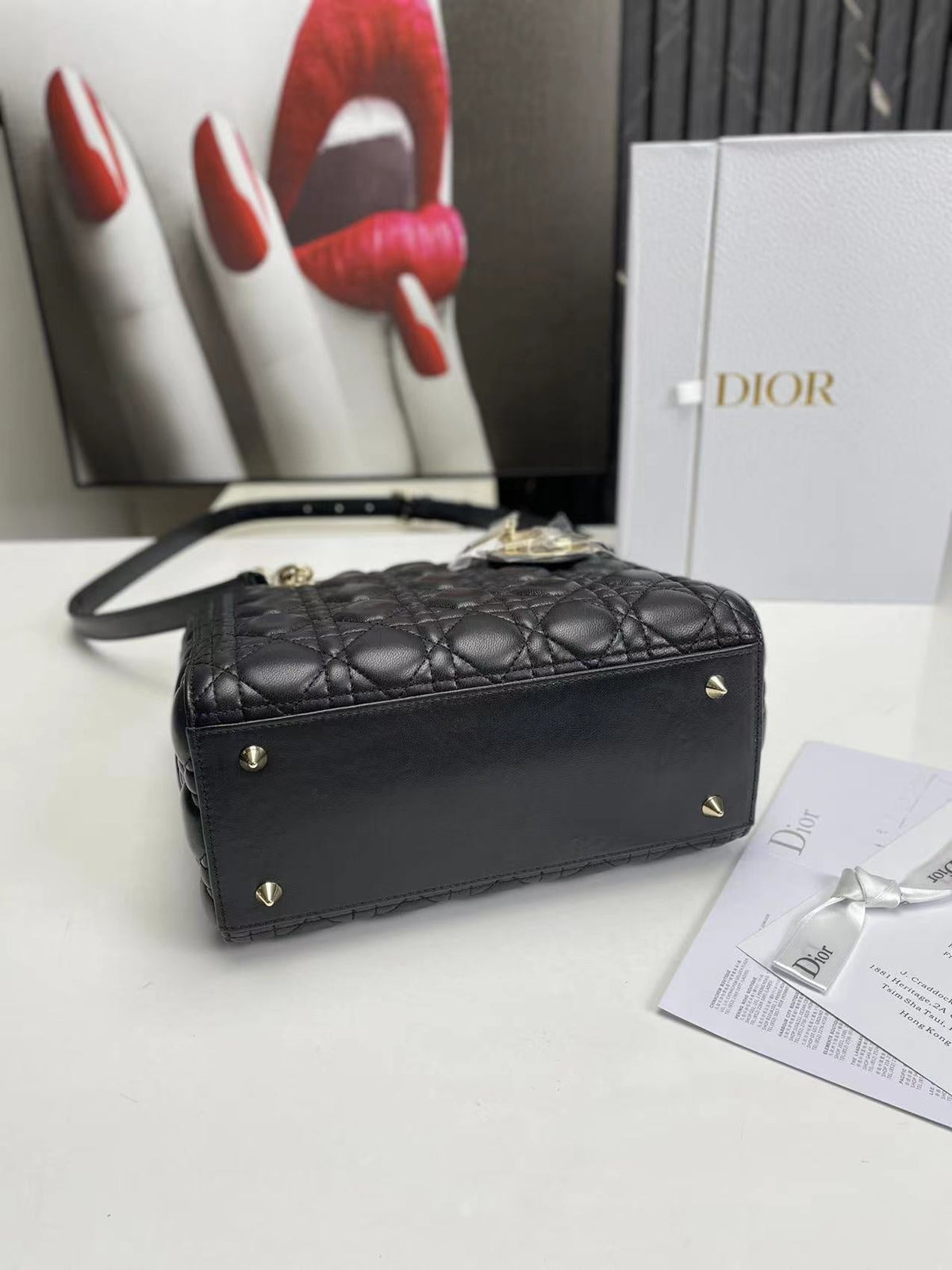 Dior Lady Medium Black Bag 24cm — view 4