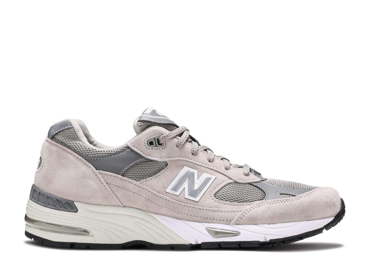 New Balance 991 Made In England Grey White Unfading Sneaker — view 1
