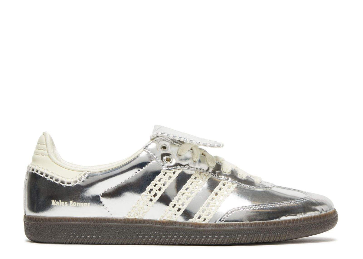 Adidas Wales Bonner X Samba Silver Metallic Everlasting Sneaker — view 1