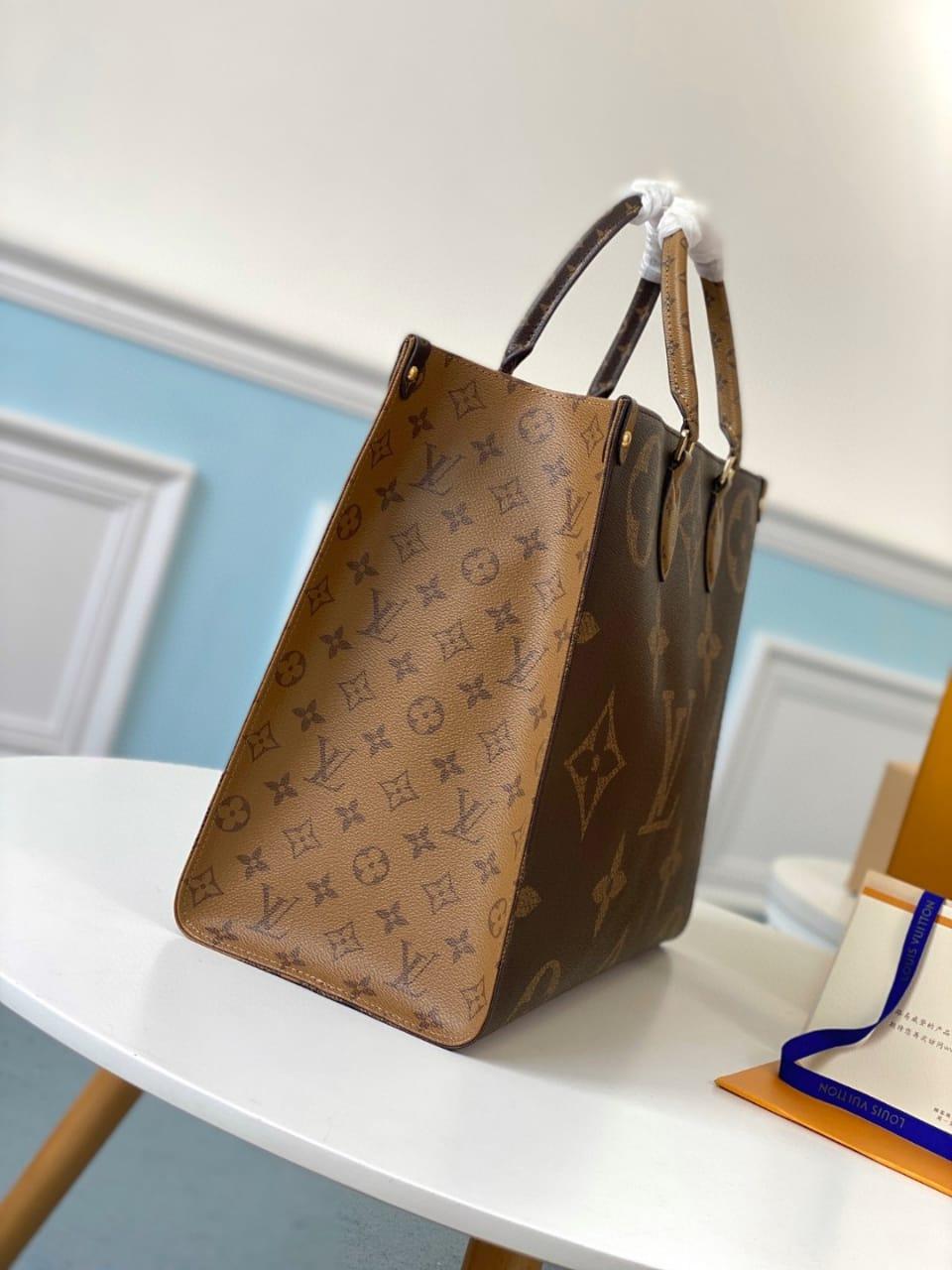 Louis Vuitton On the Go GM Tote Bag - Brown — view 3